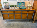 Mid Century Walnut 9 Drawer Dresser