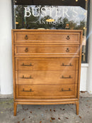 Mid Century Chest of Drawers with Curved Front