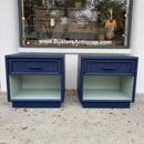 American of Martinsville Faux Bamboo Nightstands