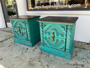 Pair of Rustic Nightstands