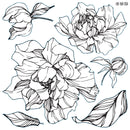 Peonies IOD Stamp