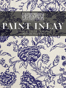 Indigo Floral IOD Paint Inlay