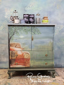 Vintage Car Decoupage Paper