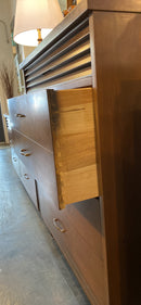 Mid Century Modern Walnut Highboy