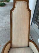 Mid Century High Back Club Chairs