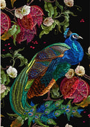 Reversed Peacock Decoupage Paper