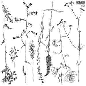 Sprigs IOD Stamp